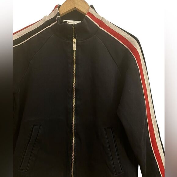 Thom Browne Men’s Navy Cotton Interlocking RWB Stripe Track Zip Up Jacket Small - Picture 3 of 8